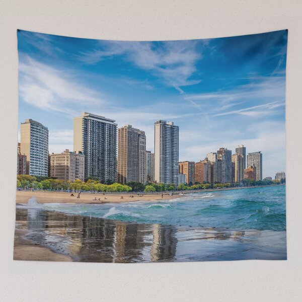 Item preview, The Shore of Lake Michigan designed and sold by Viv Thompson Photography .