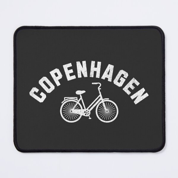 Item preview, Copenhagen + Bicycle (block letter, rounded, on dark) designed and sold by mooskdesign.
