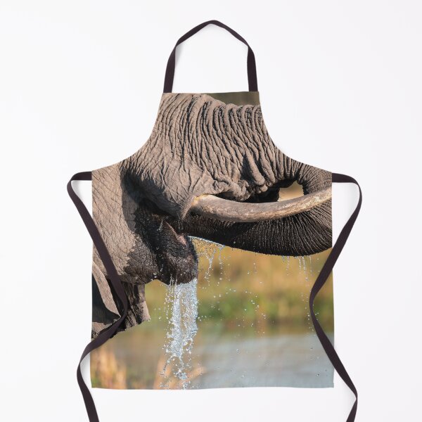 Item preview, Ivory & Splash — Elephant Drinking Close-Up, Etosha designed and sold by DavideAntoniani.