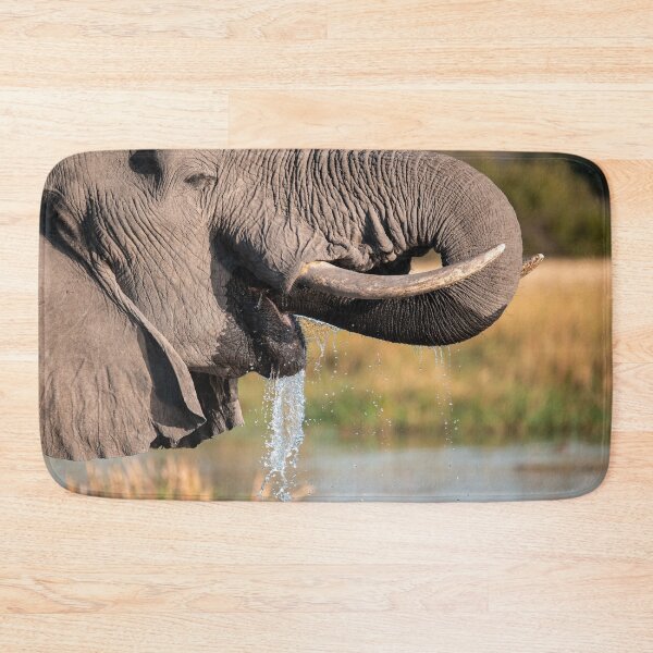 Item preview, Ivory & Splash — Elephant Drinking Close-Up, Etosha designed and sold by DavideAntoniani.