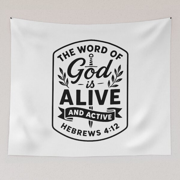 Item preview, Hebrews 4:12 For The Word of God is Alive and Active designed and sold by plushism.