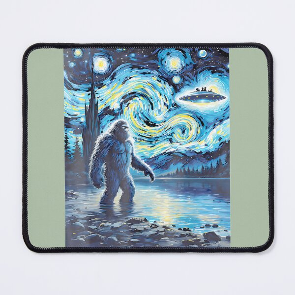 Item preview, Bigfoot Ufo Extraterrestrial Encounter Adventure Van Goghpng By Merch, Limited Edition, Perfect Gif designed and sold by HALEYBEVERLY.