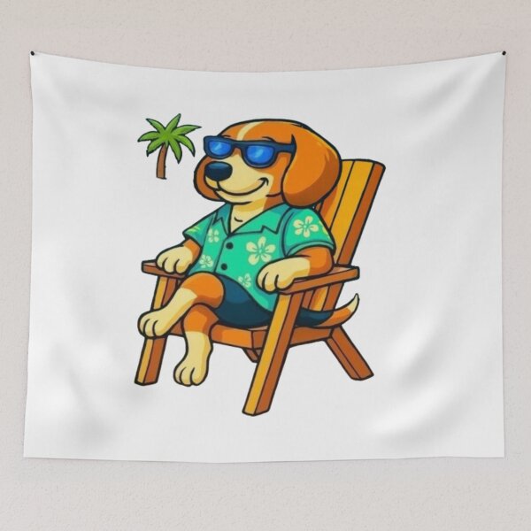Item preview, Poolside Paws and Paradise designed and sold by DixieGirlStudio.
