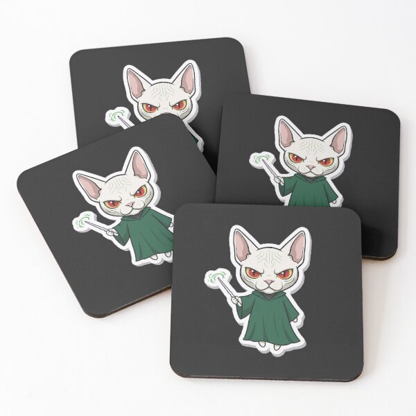 Item preview,  Kawaii Dark Cat Sticker - Dark Lord Kitty designed and sold by Cipher & Soul.