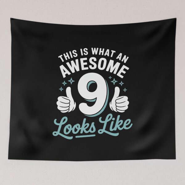 Item preview, This Is What An Awesome 9 Year Old Looks Like Birthday  designed and sold by THagBlue.