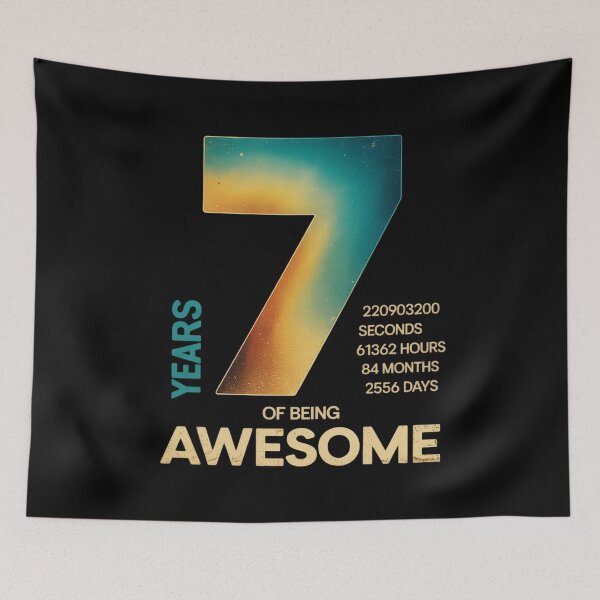 Item preview,  7th Birthday 84 Months 7 Years Old Being Awesome1  designed and sold by THagBlue.