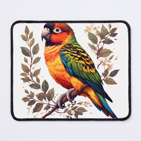 Item preview, Scandinavian Minimal Parakeet | Elegant Monoline Line Art Bird designed and sold by NatureNookTees.