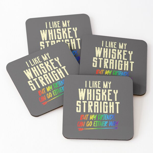 Item preview, LIKE-MY-WHISKEY-STRAIGHT-FRIENDS-LGBTQ-GAY-PRIDE-PROUD-ALLY-T-SHIRT designed and sold by ChristopherRa.