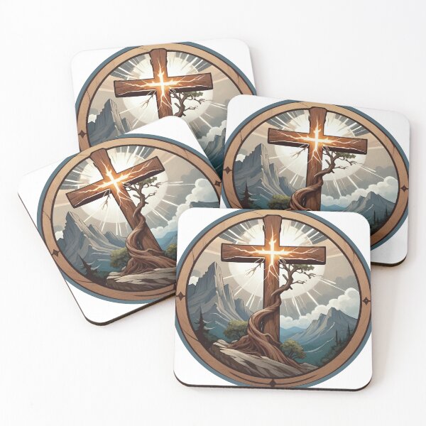 Item preview, Art Nouveau, Art Nouveau cross, Art Nouveau tree, Jesus, Christian Tree, Faith, Art Cross, Mountain Cross, Christian Art designed and sold by SavageLegion.