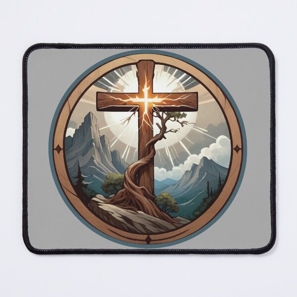 Item preview, Art Nouveau, Art Nouveau cross, Art Nouveau tree, Jesus, Christian Tree, Faith, Art Cross, Mountain Cross, Christian Art designed and sold by SavageLegion.