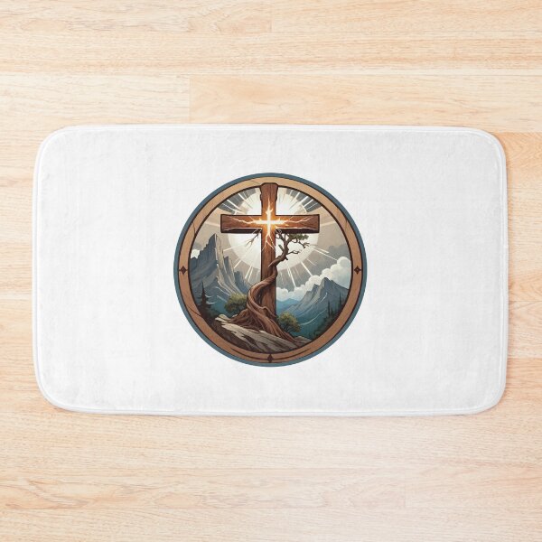 Item preview, Art Nouveau, Art Nouveau cross, Art Nouveau tree, Jesus, Christian Tree, Faith, Art Cross, Mountain Cross, Christian Art designed and sold by SavageLegion.