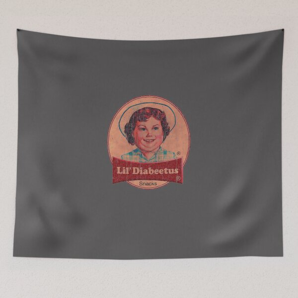 Item preview, LIL-DIABEETUS-VINTAGE-STYLE-T-SHIRT designed and sold by ChristopherRa.
