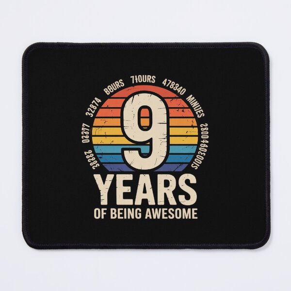Item preview, 9th Birthday 108 Months 9 Years Old Being Awesome designed and sold by THagBlue.
