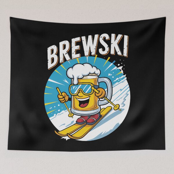 Item preview, Skiing Beer Winter Sport Funny Pun designed and sold by Sea4Adventures.