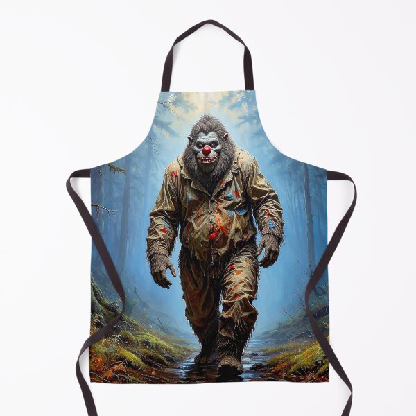 Item preview, Creepy Sasquatch Clown walking in forest designed and sold by Skullet-Designs.