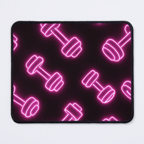 Item preview, Cute Neon Pink Dumbbell Fitness Pattern For Girls designed and sold by SassyArtistry.
