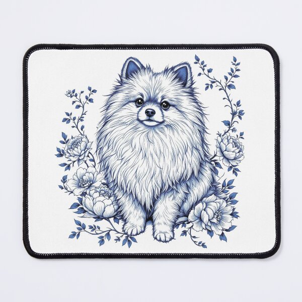 Item preview, Dog in flowers. Dog breed. Pomeranian, Spitz. designed and sold by MagelliShop.