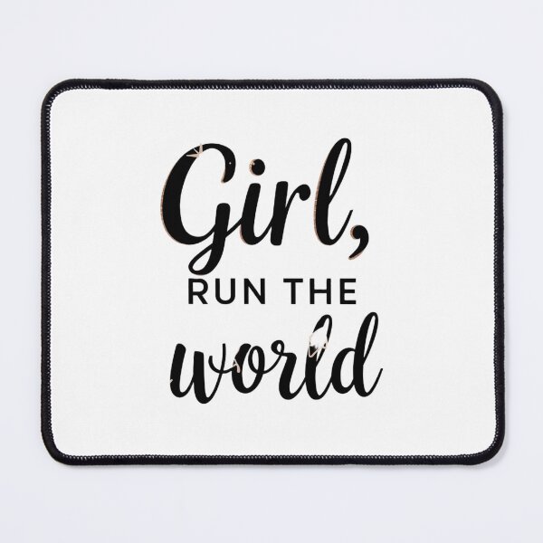 Item preview, Girl Run The World Feminist Quote Minimalist Empowerment Typography Design designed and sold by Aarvya Fashion Club ( A.F.C ).