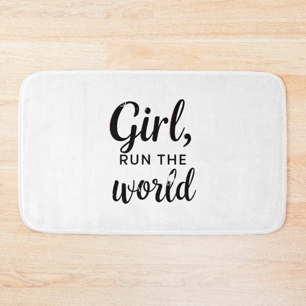 Item preview, Girl Run The World Feminist Quote Minimalist Empowerment Typography Design designed and sold by Aarvya Fashion Club ( A.F.C ).