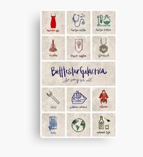 Battlestar Galactica - Minimalist Poster Canvas Print