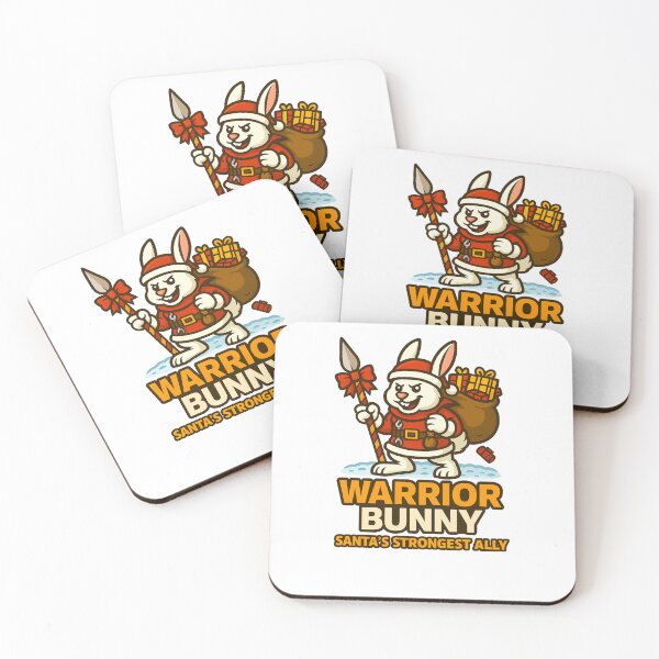 Item preview, WARRIOR BUNNY – SANTA’S STRONGEST ALLY T-Shirt designed and sold by NAJURE.