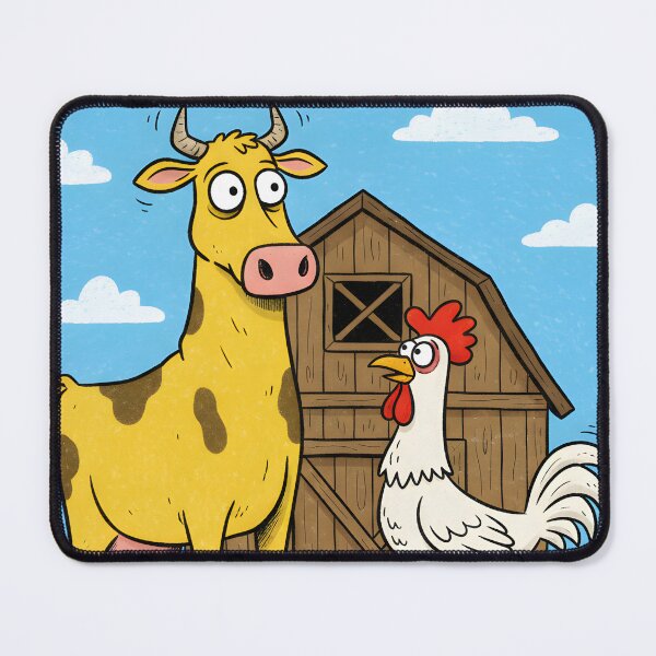 Item preview, Farm Friends Cow & Chicken designed and sold by 0606PM.