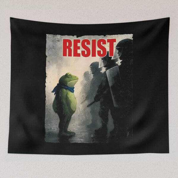 Item preview, Portland Frog Resist Protest - Anti-ICE, Portland Frog, Protest, Anti Establishment, Deportation Resistance designed and sold by covuyed.