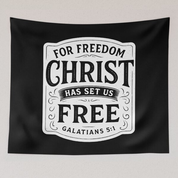 Item preview, Galatians 5:1 For Freedom Christ Has Set Us Free designed and sold by plushism.