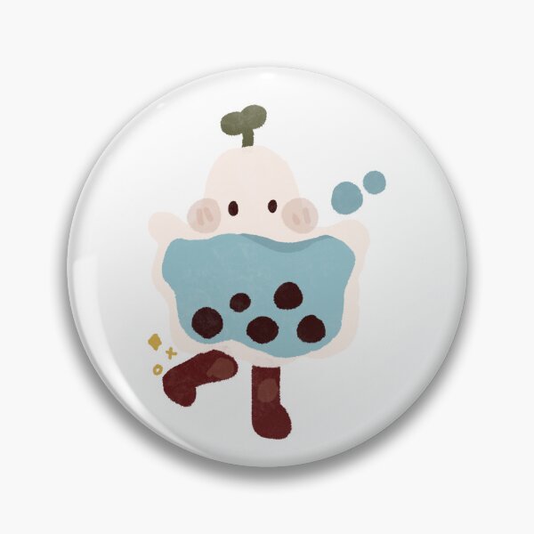 Item preview, Cute blueberry boba ghost designed and sold by cozyfrogstudios.