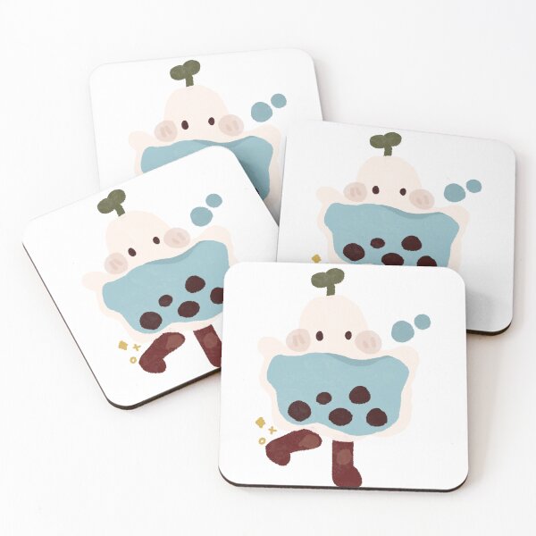 Item preview, Cute blueberry boba ghost designed and sold by cozyfrogstudios.