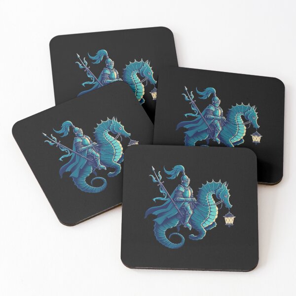 Item preview, Knight Riding Sea Dragon Fantasy Mythology Ocean designed and sold by TeeARTHY.