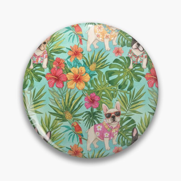 Item preview, Tropical French Bulldog Beach Dog Vibes Design designed and sold by funnylifeusa.