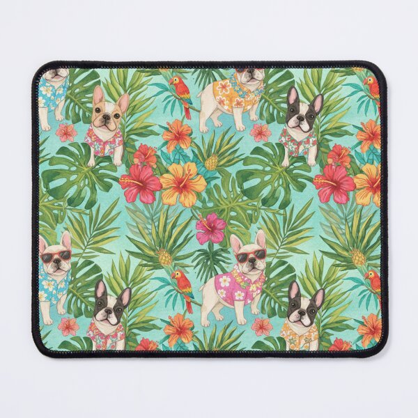 Item preview, Tropical French Bulldog Beach Dog Vibes Design designed and sold by funnylifeusa.