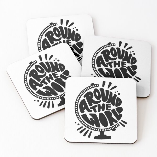Item preview, Around the World Globe Lettering	 designed and sold by -DEEWOLF-.