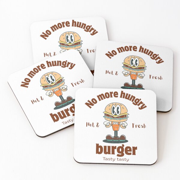 Item preview, Retro Hamburger No More Hungry Tasty Tasty designed and sold by CreativeCrewApp.