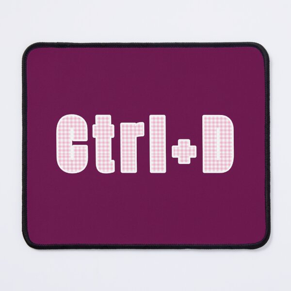 Item preview, Ctrl+D, a checkered inscription, pink graphics designed and sold by silent-violin.