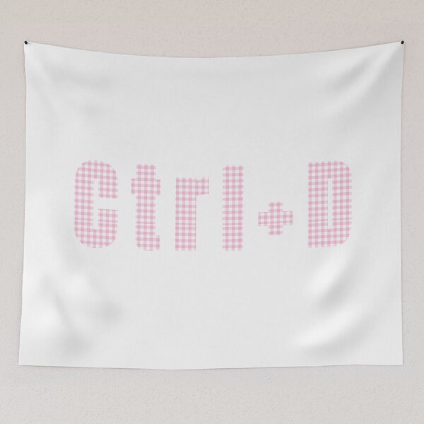 Item preview, Ctrl+D, a checkered inscription, pink graphics designed and sold by silent-violin.