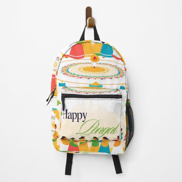 Item preview, Happy Pongal Illustration – Traditional South Indian Harvest Festival Art designed and sold by InspiredCreatives.