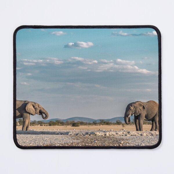 Item preview, Long Look — Two Elephants Across the Pan, Etosha designed and sold by DavideAntoniani.