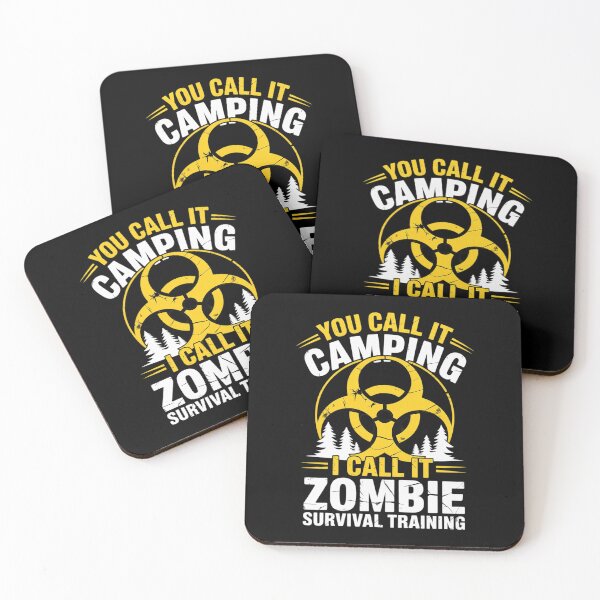 Item preview, Zombie Survival Training Halloween Camping designed and sold by BeetleMalon.