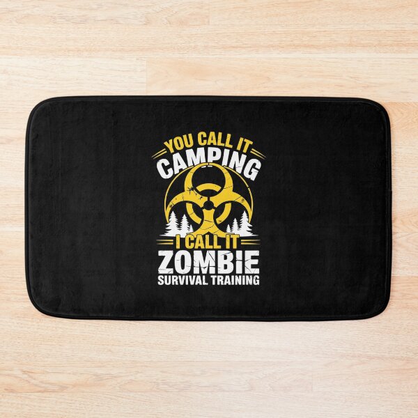 Item preview, Zombie Survival Training Halloween Camping designed and sold by BeetleMalon.