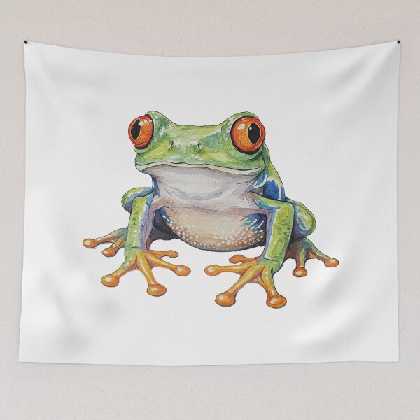 Item preview, Red Eyed Tree Frog Tropical Rainforest Amphibian designed and sold by TeeARTHY.
