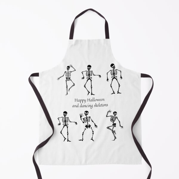 Item preview,  Happy Halloween And Six Black Dancing Skeletons. designed and sold by Dinasshop.