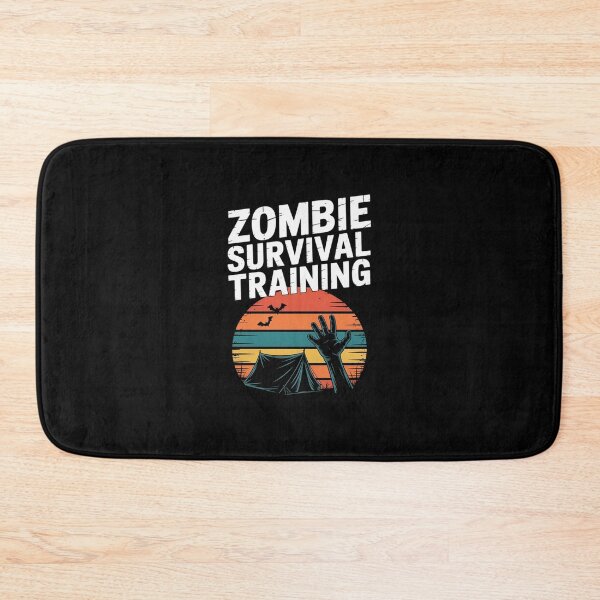Item preview, Halloween Camping Scary Camper Zombie Survival Training designed and sold by BeetleMalon.