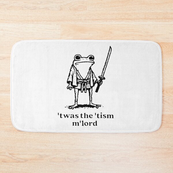 Item preview, ’Twas the ’Tism, M’Lord | Medieval Frog Knight Meme designed and sold by avazo-slenore.