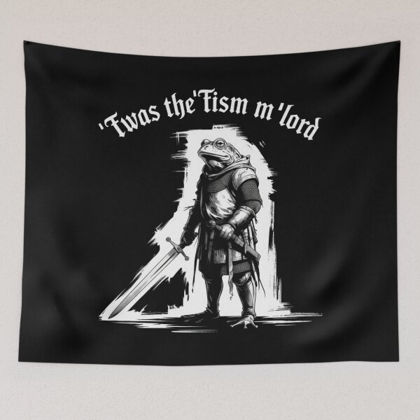 Item preview, Medieval Autism Meme – 'Twas the 'Tism m'lord Knight Frog designed and sold by avazo-slenore.