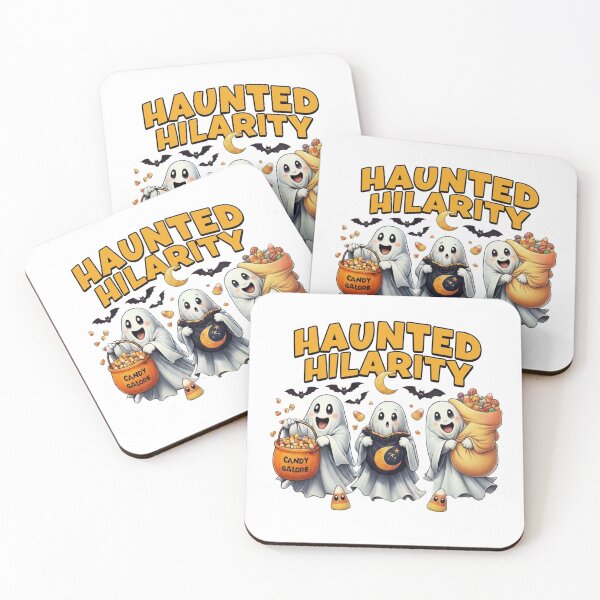 Item preview, Haunted Hilarity: Adorable Ghost Friends Candy Galore designed and sold by GrafTeesLab.