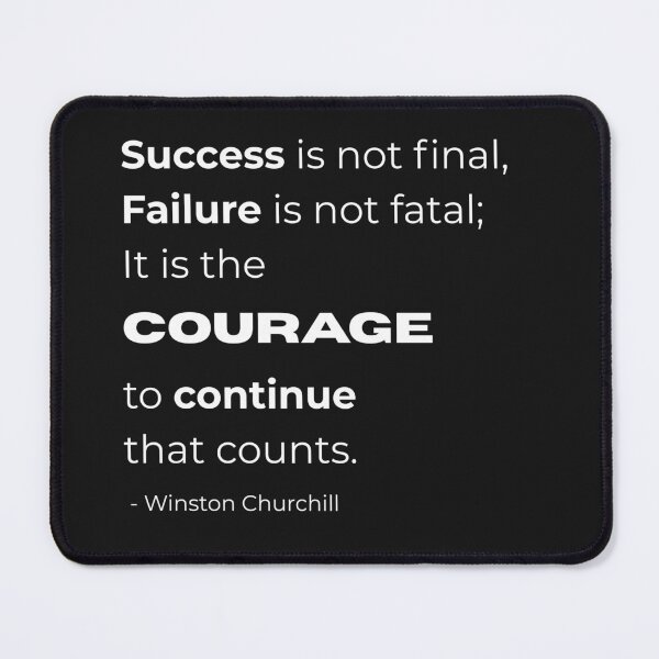 Item preview, Success is not final Winston Churchill quote designed and sold by EarthMerch.