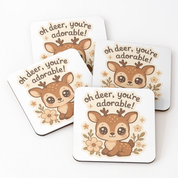 Item preview, Kawaii deer sticker. designed and sold by Vegasstickers.