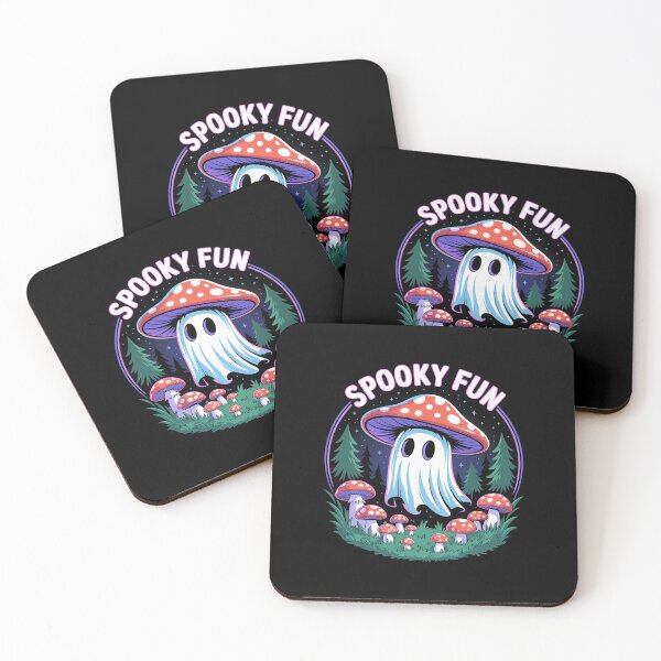 Item preview, Halloween Cottagecore Aesthetics Spooky Ghost Mushroom 2 designed and sold by BeetleMalon.